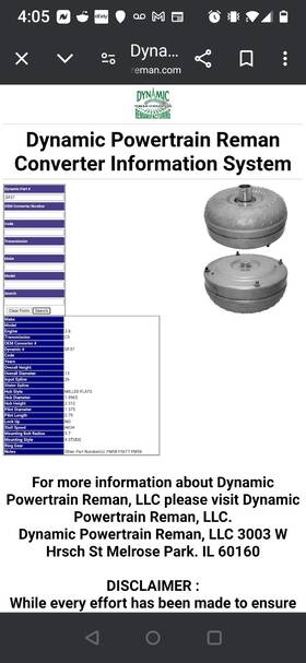 F56tt Dynamic Torque Convertors Df37 Convertor C-5 Fm58 F56tt Dynamic Torque Convertors Df37 Convertor C-5 Fm58