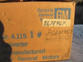 8678967 General Motors 8643901 Reman. Gm Torque Converter 1982-91 8678967 General Motors 8643901 Reman. Gm Torque Converter 1982-91