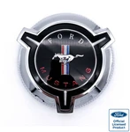 Scott Drake Chrome Twist On Gas Fuel Cap For 1965-1973 Mustang With Cable (new). Fixed Price $92.00.