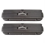 Edelbrock 41603 Classic Series Valve Cover Set, Small Block Fits Ford. Fixed Price $379.95.