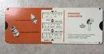 1969 Consolidated Controls Corp. Temperature & Pressure Converter Paper Chart. Fixed Price $20.00.
