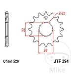Jt Sprockets Fine Gear Transmission Pinion 16T P-520 22/24MM. Fixed Price $35.49.