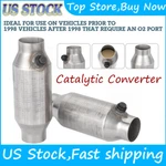1PAIR Universal 2.5" Inlet/outlet High Flow Catalytic Converters W/O2 Port Epa. Fixed Price $64.00.