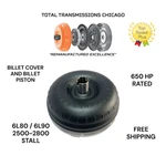 6L80 6L90 Jmbx Gm Torque Converter 2500-2800 Stall Billet Piston & Cover. Fixed Price $889.99.
