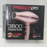Red Pro 3800 Ceramic Turbo Hair Dryer 1875 Watts Ultra Light Model BDP05 New. Fixed Price $49.95.