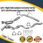 Left + Right Side Catalytic Converter Set For 2011-2018 Porsche Cayenne 3.6L New. Fixed Price $406.50.