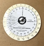 1945 Consolidated Vultee Aircraft Time Converter Navigation Wheel 5.75. Fixed Price $29.99.