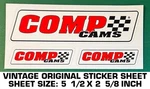 Comp Cams - Vintage Original Decal Sheet With 3. Fixed Price $5.13.