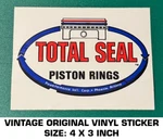 Total Seal Piston Rings Vintage Original Decal Sticker-engine-racing-performance. Fixed Price $7.24.