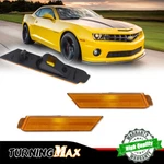 2X Amber Lens Front Bumper Side Marker Light Housings For 2010-2015 Chevy Camaro. Fixed Price $12.99.