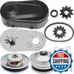 Vevor Torque Converter 4-7HP Go Kart Clutch 1INCH Replaces Comet TAV2 Manco 10T. Fixed Price $99.02.